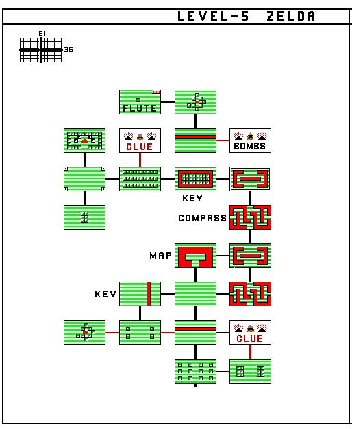 NES ZELDA MAP