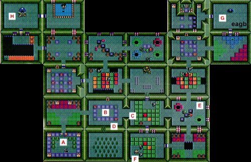 Zelda DX Secret Dungeon Map